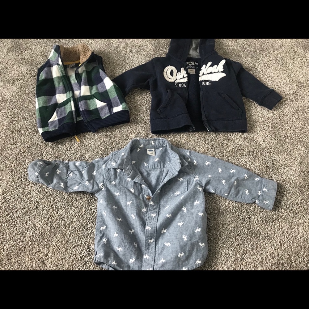 Shirt, jacket and outer vest
